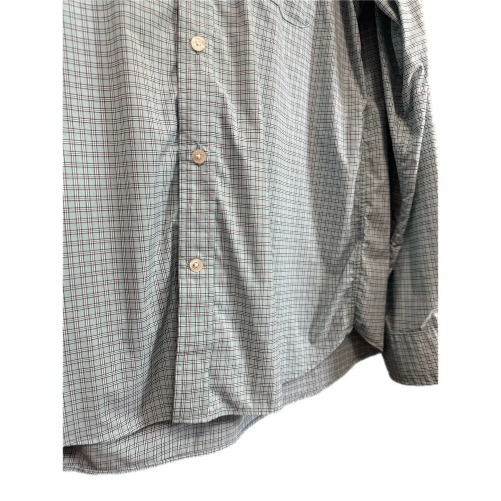 Vineyard‎ Vines Button Down Mens S Green Excellent On-The-Go Performance Plaid